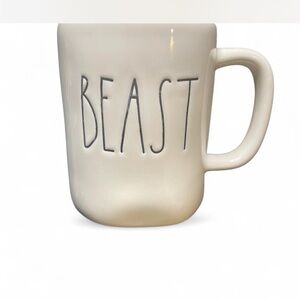 Rae Dunn Beast Text Ceramic Mug